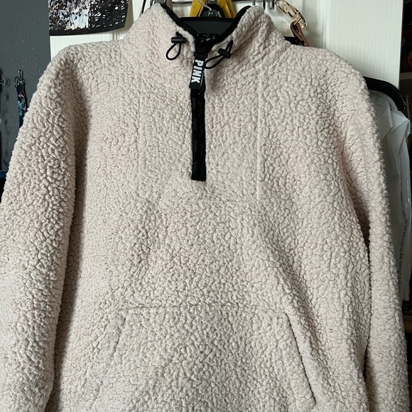 Pink Sherpa Quarter Zip - Picture 1 of 3